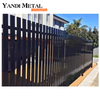 Panel de ajuste negro, sistema de panel de valla de aluminio horizontal, precio, valla de jardín impermeable