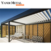 Sistema Exterior Jardín Patio terraza Actividad de cubierta Pabellón orientable eléctrico impermeable Lamas bioclimáticas Pérgola de aluminio