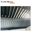 Sombra de aluminio de la pérgola del techo del metal de la pérgola del control del viento de la protección solar al aire libre