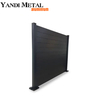 Nueva valla metálica de aluminio, valla de placa de aluminio de diseño moderno, valla de placa de aluminio de alta calidad