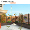 Sistema de valla de rejilla de aluminio de metal para jardín Valla de rejilla de aluminio duradera Paneles de valla de listones de rejilla personalizados