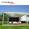 Gazebo eléctrico de lujo para terraza Gazebo de jardín de lujo para exteriores de aluminio Gazebo de vidrio de aluminio Gazebo de aluminio para jardín