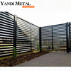 Persianas de aluminio a prueba de herrumbre para exteriores, valla metálica, paneles de valla de listones de privacidad de aluminio para patio residencial