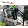 Barandillas clásicas simples de aleación de aluminio de acero galvanizado Barandillas de escaleras exteriores/interiores de hierro forjado