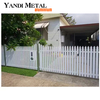 Inserte paneles de valla negra de tubo cuadrado, valla de aluminio para patio, jardín, valla de aleación de Metal, casa de aluminio