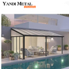 Gazebos de techo rígido impermeables para terraza de lujo Gazebos de jardín Gazebos de persianas con techo rígido de aluminio para exteriores