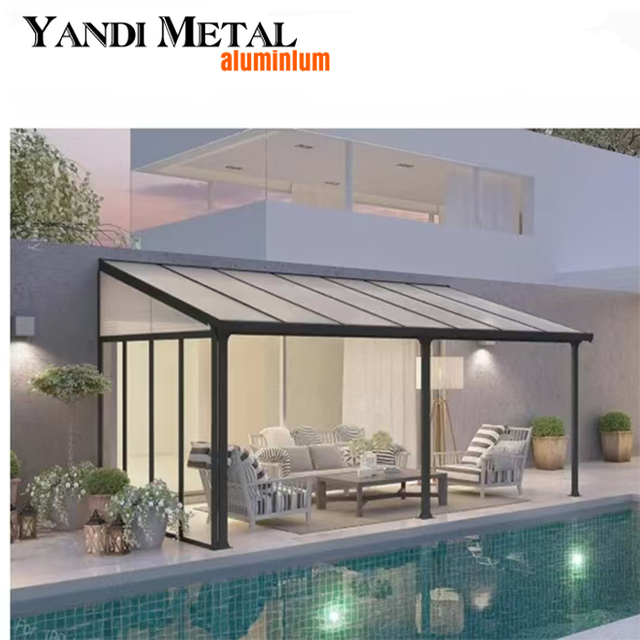 Gazebos de techo rígido impermeables para terraza de lujo Gazebos de jardín Gazebos de persianas con techo rígido de aluminio para exteriores