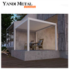 Diseño moderno Toldo de sombra bioclimática persiana impermeable mirador de persiana de techo Pérgola de aluminio para exteriores Pérgola eléctrica de aluminio