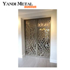 Panel de pantalla de metal perforado para privacidad de jardín de metal de aluminio cortado con láser decorativo para exteriores