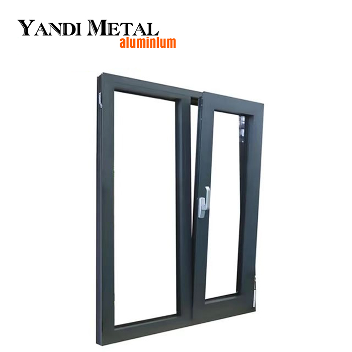 Puerta de ventana de balcón, resistente a huracanes, resistente a impactos, ventana de sótano de aluminio con rotura de calor de Vancouver