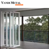 Aislamiento de aluminio del oscilación de la puerta de aluminio del vidrio del grado bajo del espacio grande de la decoración europea caliente