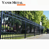 Recién llegado, poste de valla de placa de aluminio directo de fábrica, valla de seguridad de aluminio para patio trasero de villa blanca y negra