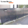 Valla de jardín de diseño moderno Valla de aluminio de privacidad barata El cliente diseña una valla decorativa de aluminio con recubrimiento en polvo