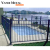 Venta caliente de listones horizontales anodizados con recubrimiento en polvo personalizados para exteriores para paneles de valla de aluminio para piscina