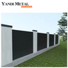 Privacidad Balcón de aluminio Seguridad Panel de valla de jardín de puerta de red de valla de aluminio con recubrimiento de polvo negro
