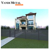 Perfil de aluminio personalizado para valla de tira de aluminio de privacidad Panel de valla de rejilla de aluminio horizontal