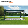 Patio eléctrico de aluminio impermeable con pérgola Gazebo de jardín exterior Persianas Pérgola de aluminio