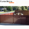 Valla de aluminio para pantalla exterior, cerca de privacidad de seguridad para animales, placa de barandilla barata de estilo moderno popular personalizada