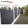 Valla de jardín decorativa de gran venta, valla metálica de aluminio, fabricación personalizada duradera de alta calidad de Yandi